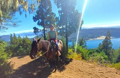 Susan Redfern Cycling on the  tour with redspokes